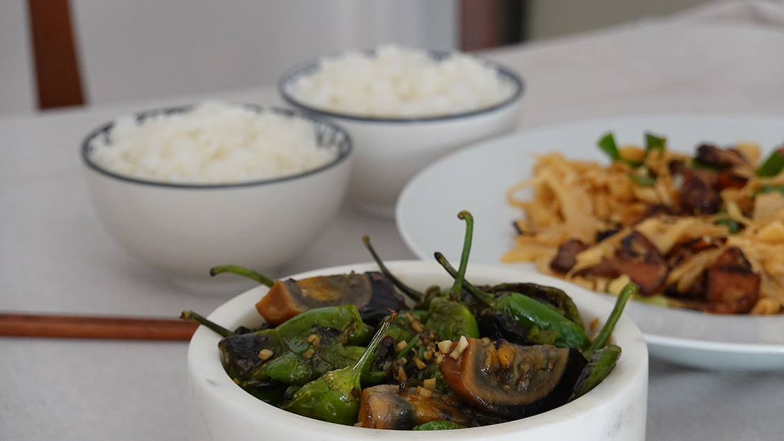 Prepared dish on the table